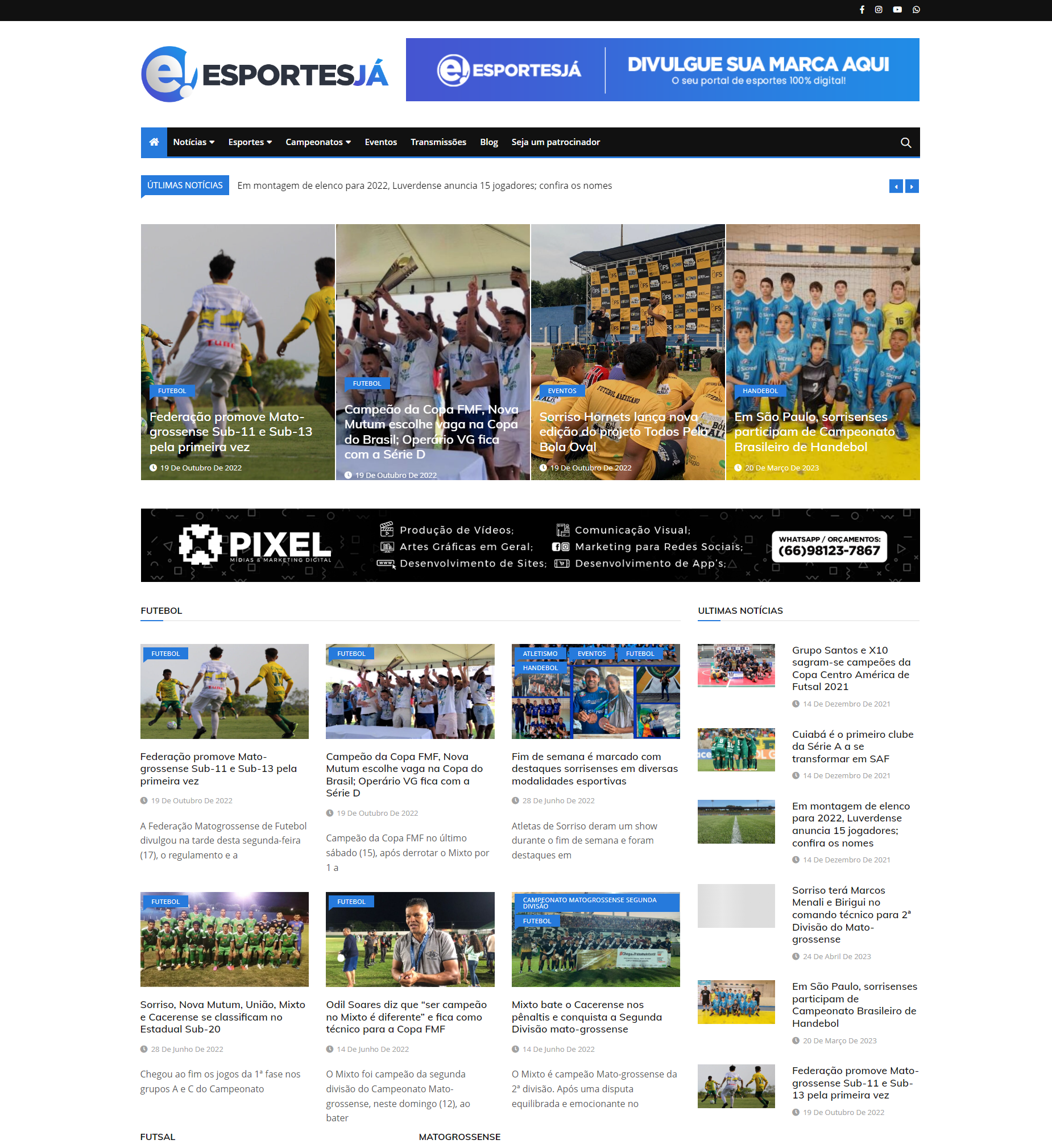 Pixel - Portfolio - EsportesJa1