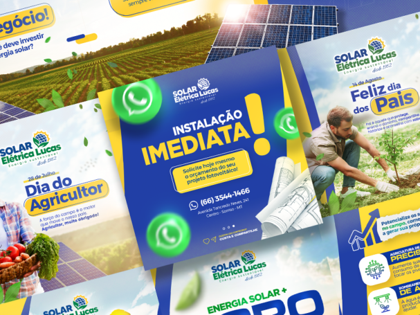 Pixel - Portfolio - Redes sociais - Solar Elétrica Lucas
